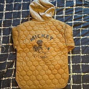 Zara Quilted Mickey Mouse Hooded Jacket